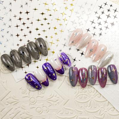 China Mixed Pattern Colorful Popular Special Nail Stickers DIY Custom Nail Wraps Art Star Designers Nail Stickers for sale