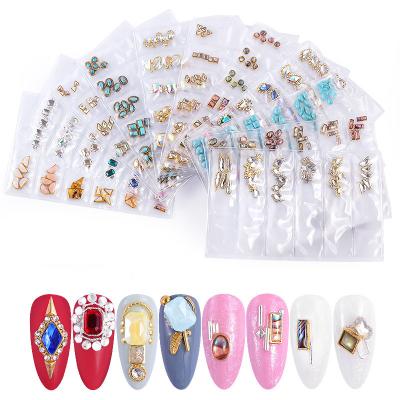 China New Mix Different Shape Shiny Rhinestones Nail Diamonds Crystal Flat Back Stones For Nail Art Decoration for sale