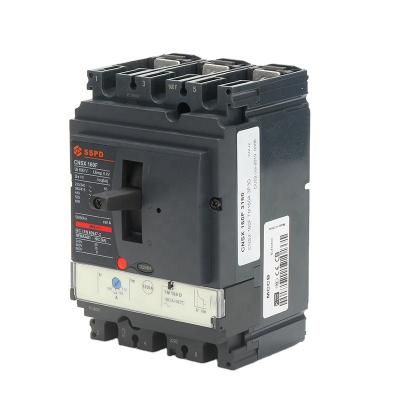 China PA66 SSPD CNSX series high breaking capacity molded case circuit breakers MCCB 160amp 3p in elcb price for sale