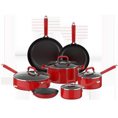 China ASD Sustainable Supplier Wholesale High Quality Kitchen Cooking Pot Pan Stainless Steel Cookware Set for sale