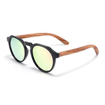 China Hot Selling Fashion Sunglasses Trendy Sunglasses Shape UV400 TAC Glass Wooden Sunglasses 2021 for sale