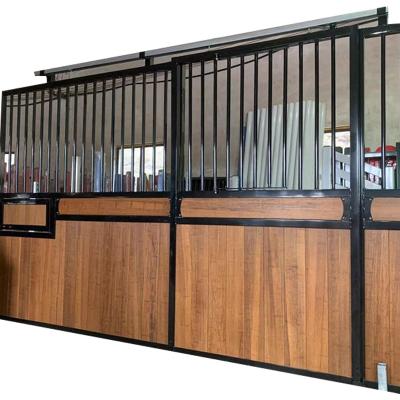 China Luxurious trusses and durable bamboo horse stalls like prefab equine portable stables made with pine wood designs for sale