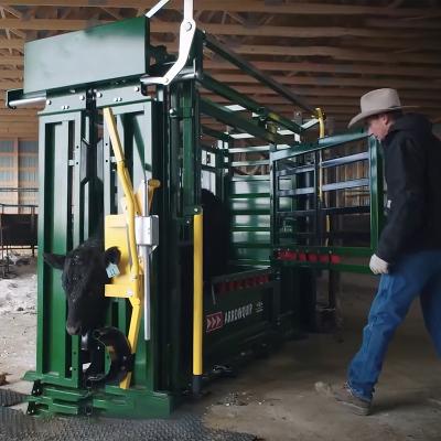 China Farms Full Set Cattle Crush Compression Chute Cattle HandlerCattle Crush for sale