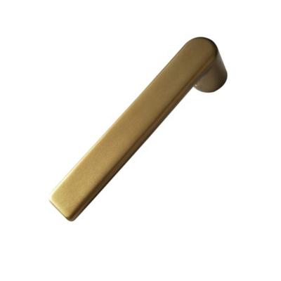 China Gold Aluminum Color High End Quality Precision Anodizing CNC Door Lock Anodizing Aluminum Handle for sale