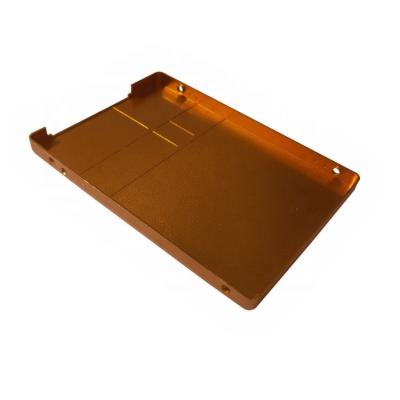 China Aluminum Custom Orange Anodized Precision CNC Machining Aluminum Cover Plate for sale