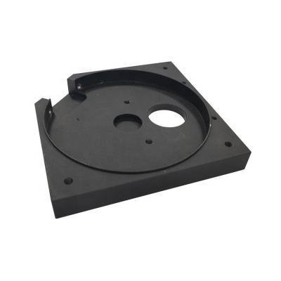 China OEM ODM Precision CNC Aluminum Black Oxidized Machining Milling Aluminum Base Plate for sale