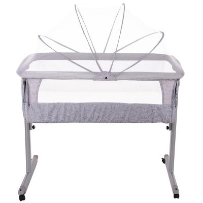 China Hot Selling Adjustable Newborn Baby Bedside Bedside Crib EUROPEAN Folding Hutch for sale