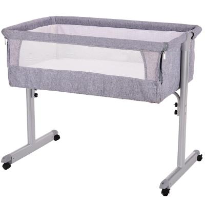 China EUROPEAN baby cot bed baby cots and beds Baby bedside bed folding crib hot selling adjustable crib for sale