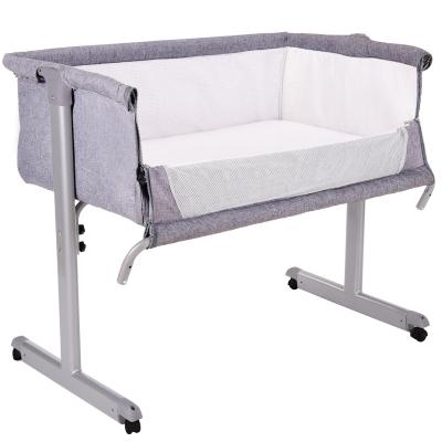 China EUROPEAN Folding Newborn Crib Adjustable Baby Crib Bedside Crib Newborn Crib Adjustable KID'S Cribs for sale