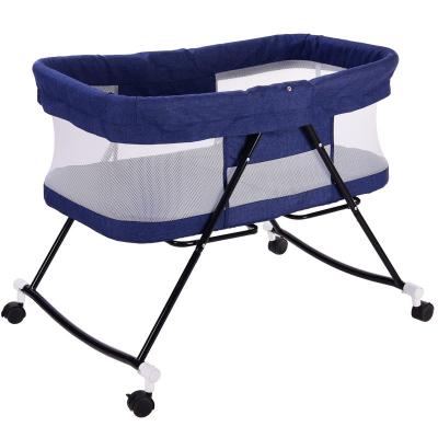 China EUROPEAN Hot Selling Baby Cribs Sleep Bed Foldable Portable Bedside Crib for sale