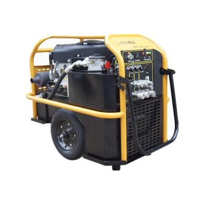 China Circuito del doble del flujo 60lpm de la unidad portátil de la energía hydráulica de 27HP 20L alto en venta