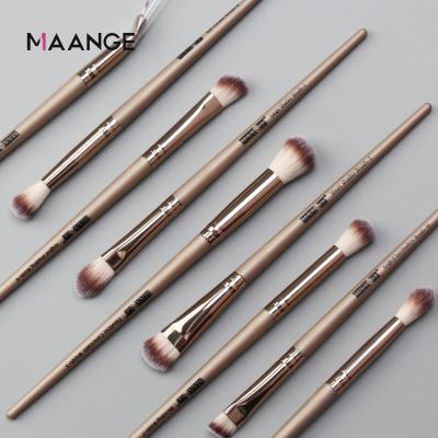 China Angular Blush MAANGE Factory Multifunctional Soft Nylon Hair Makeup Brush Set for Lady's Beauty Makeup for sale