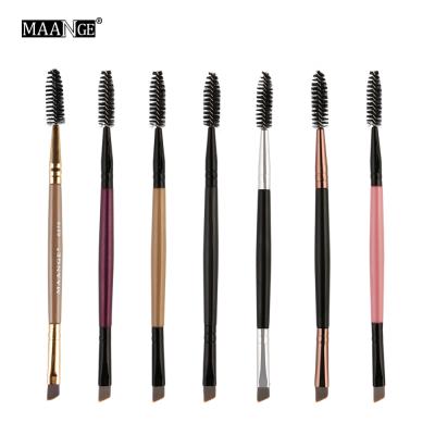 China Angular Blush New Custom Multicolor Lined Ended Single Eyebrow Brush for sale