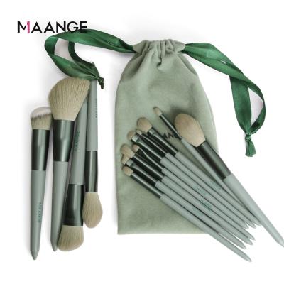 China Angular Blush Blend Maange Eyebrow Makeup Pro Foundation Powder Set Brush Wool Nano Fiber Synthetic Hair Set Brushes for sale