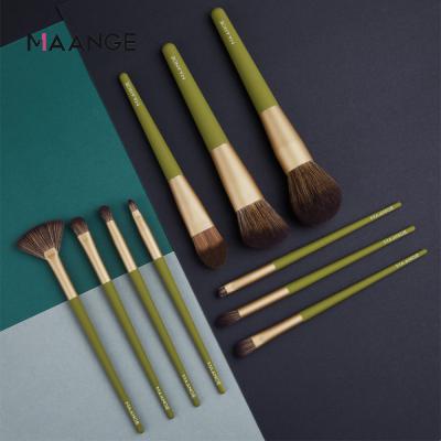 China Angular Blush High Quality Cruelty Free Makeup Brushes 10PCS Private Label Foundation Makeup Brush Set for sale