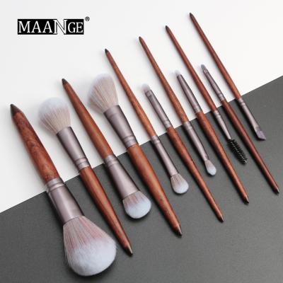 China Maange 11pcs Soft Bristle Makeup Set Brush Powder Base Brushes Make Up for sale