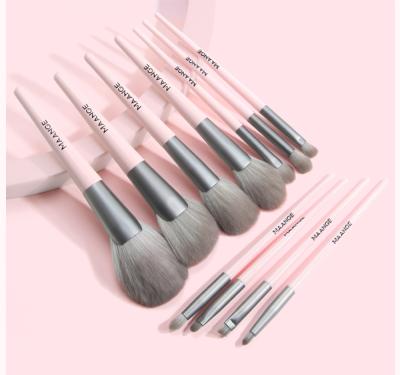 China Brochas de maquillaje 11pcs silky soft face and eye makeup set brush high quality professional vegan custom make up brushes for sale