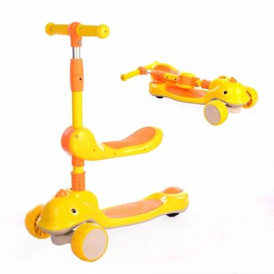 China Logo customized flashing kid logo 3 wheel in 1 kids bubble function scooter/axglo kids scooter/kids bicycle scooter for sale