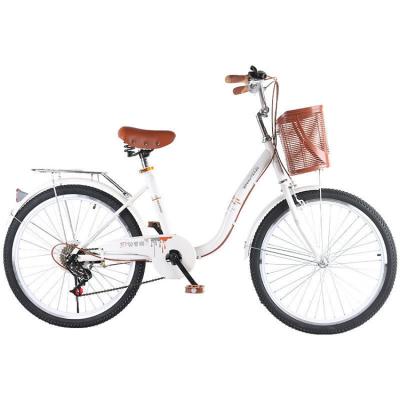 China Wholesale Cheap Steel Bikes Street Hi-Ten 26 Inch City Bicycle Women for sale