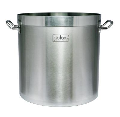 China Luxury High Quality Viable Stock Pot 12L 200L Stainless Steel Soup Pot For Induction Cooker for sale