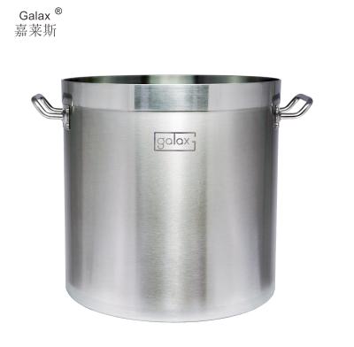 China Sustainable Quality Strictly Direct Form Luxury 3 Ply Stainless Steel Soup Bottom Pot Or Stock Pot For Induction Cooker for sale