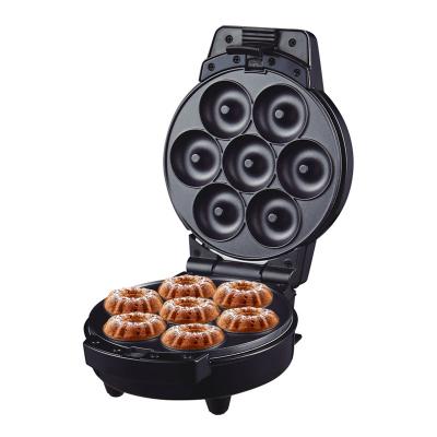 China Outdoor Home Mini Breakfast Machine Fully Automatic Multifunctional Nonstick Baking Replaceable Mold 2 in 1 Nonstick Cake Donut Maker for sale