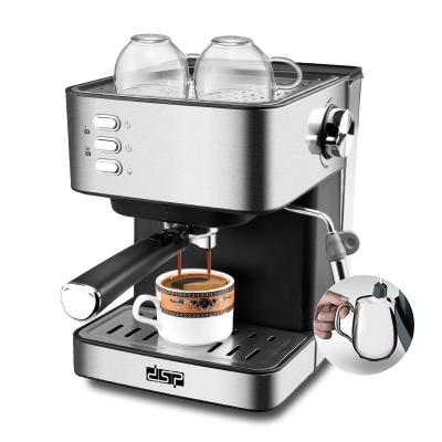 China Eco-friendly Home Office Coffee Maker 1.6L Semi-automatic Steam Wand Milk Foam Machine Integrated Small Espresso Coffee Machine for sale