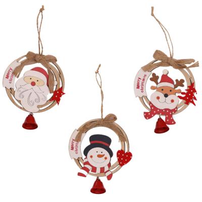 China 2020 Hanging Wooden Christamas Home Decoration Christmas Tree Ornaments For Home Decoration for sale