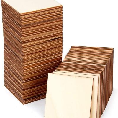 China Cheap Europe OEM White Wood Squares Slices , Square Wood Chip for sale