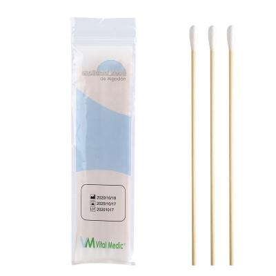 China medical cleaning & Wholesale 20 Pack Eco-friendly Wood Stick Cosmetic Medical Cotton Earbuds Remover 6 Inch Sterile Disposable Cotton Swabs for sale