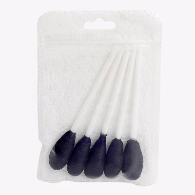 China Cleaning & Black/Blue 100% Cotton Swab Bud Hotel Cotton Swabs Stick Huby Bamboo Wooden Ear Remover Cosmetic Cleansing And Cosmetic Remover 2.3mm*75mm for sale