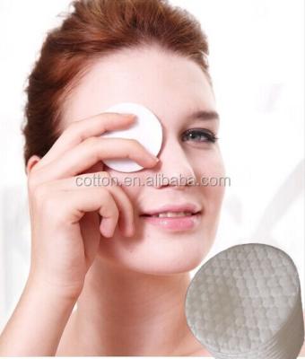 China Cosmetic Use Facial Makeup Cleansing Cosmetic Embossing Cotton Pads for sale