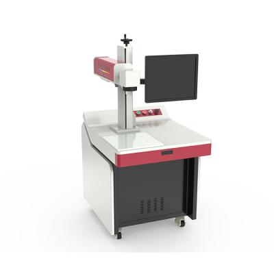 China Table Fiber Laser Marking Machine 20w Deep Marking Mark On Aluminum Acrylic for sale