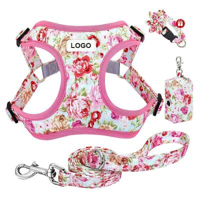 China China Supplier S M L Free Size Custom Harness Sustainable No-Pull Leather Dog Pet Harness For Dog for sale