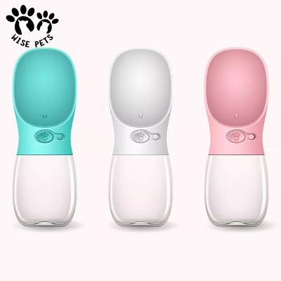 China Small Animals Pet Products Suppliers Pet Travel Collapsible Puppy Driver 600ml 500ml Portable Drinking Feeding Dog Water Bottle for sale