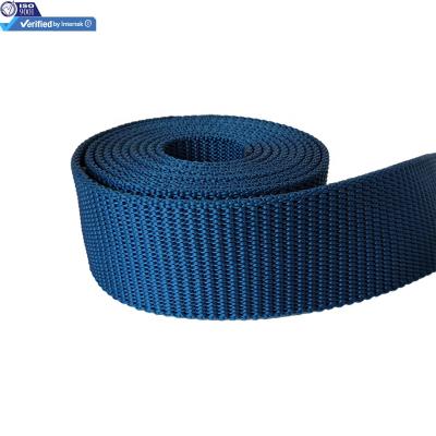 China High tenacity WEAVER ISO verified supplier webbing polyester anti slip pantone polyester webbing belt for sale