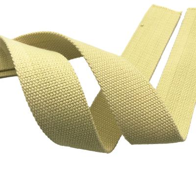 China High Tenacity Custom 10mm/20mm/30mm Aramid Webbing Para-aramid Fiber Rope For Sale Fire Retardant Webbing for sale