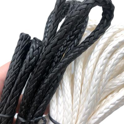 China UV Resistant Marine Diameter Customized Double Braided or 12 Strand UHMWPE Rope for Towing or Winch Boat Ropes for sale