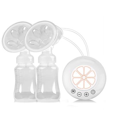 China BPA Free Double Electric Massage Pain Free Strong Suction Mom Breast Feeding Pump Mute Milk Extractor for sale