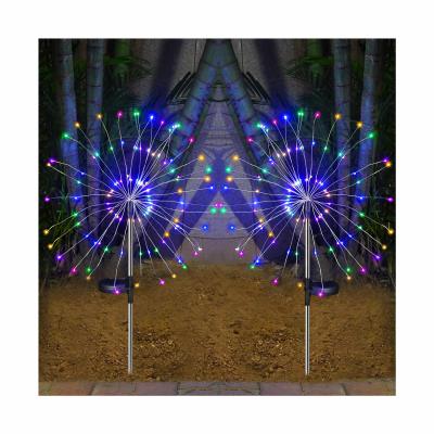 China Waterproof Outdoor Led Christmas Holiday Lawn Solar Lawn Light Firework Park Decoration Waterproof for sale