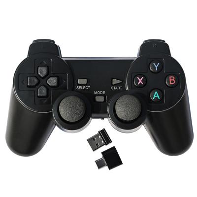 China ABS Plastic Low Price 2.4G Wireless Controller Joystick Gamepad For PC For Android TV Box With OTG Adapter for sale