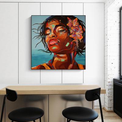 China New Colorful Art Home Decor Posters And Prints Pictures Wall Art Canvas Paintings On The Street Graffiti Girl Abstract Classic/Postmodern for sale