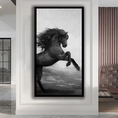 China New Classic/Postmodern Morden Horse Canvas Painting Art Posters Abstract And Print Wall Art Picture For Living Room for sale