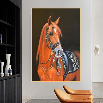 China Modern Horse Art Canvas Painting Vintage Posters and Wall Art Pictures Print Cuadros Home Decoration for sale