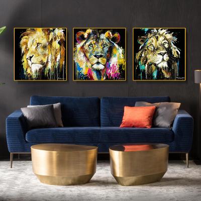 China Modern Modern Graffiti Animals Decor Painting On Canvas Modern Poster Prints Wall Art Artwork Decoration for sale