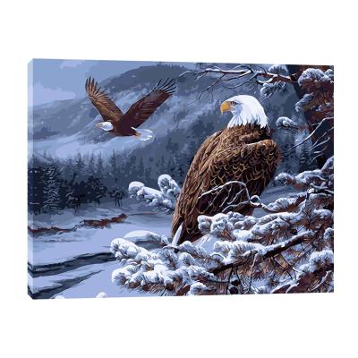 China New Eagle Luxury Artworks Wall Art Classic/Postmodern Sound Animal Decor For Living Home Office Bedroom Posters Pictures Canvas Paintings for sale