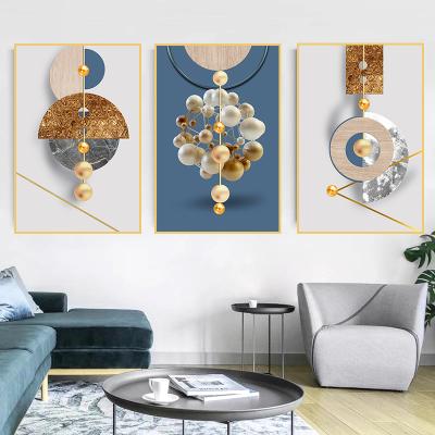 China Abstract Geometric Abstract Prints Modern Wall Art Canvas Painting Poster Pictures For Living Room Home Decor for sale