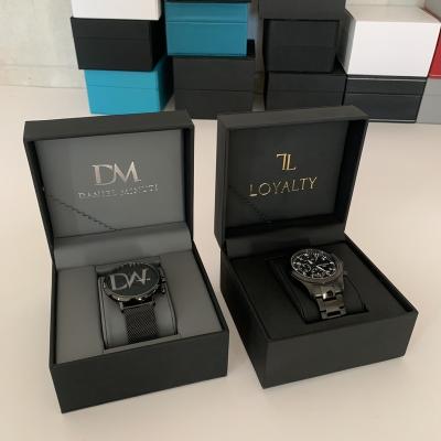 China Custom Luxury Eco-friendly Watch Box OEM Logo Retail Display Gift Packaging Box For Automatic Watch for sale