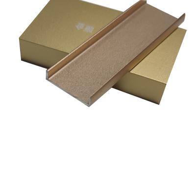 China Economical Modern Type Tile Style U Profile Flooring Corner Aluminum Profile U Shape Transition Metal Tile Junction Panels for sale