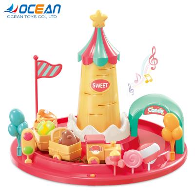 China Educational Cartoon Battery Operated Train Toddler Toy Cake Toddler Montessori Toddler Musical Toys For Educational for sale